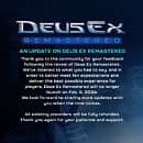 (PR) Aspyr Postpones Launch of Deus Ex Remastered, Refunds Existing Pre-orders