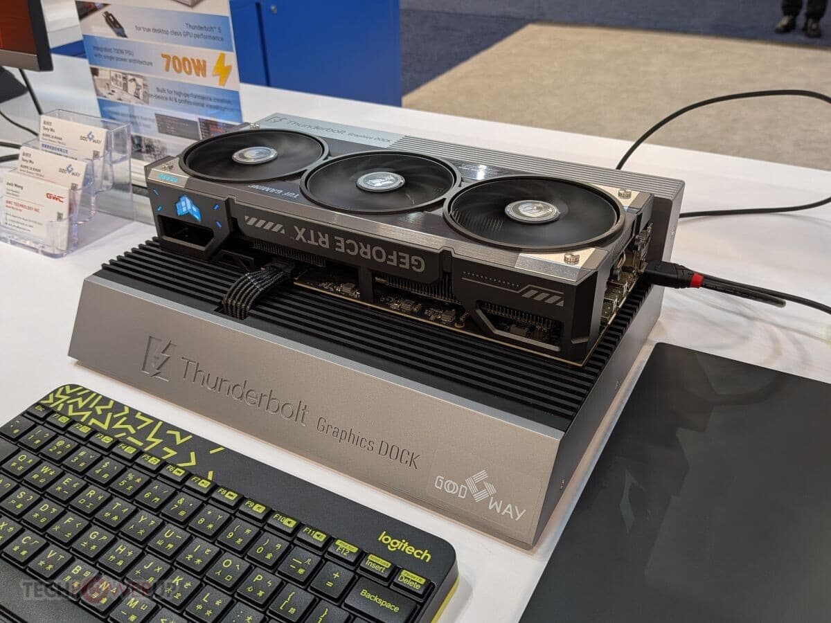 Good Way Shows Off Thunderbolt 5 eGPU Dock