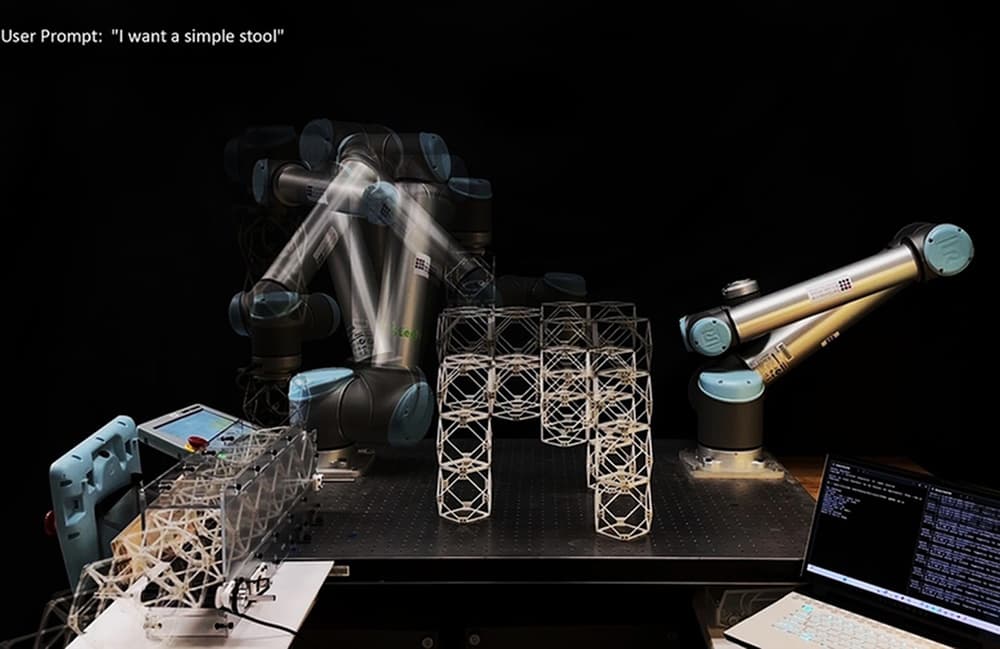 With AI, MIT researchers teach a robot to build furniture by just asking